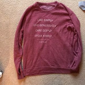 Maroon sweatshirt